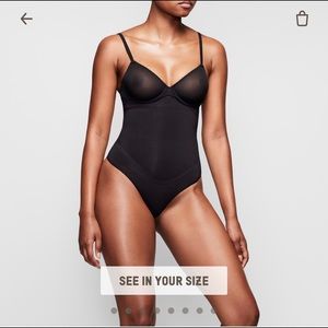 SKIMS HIGH WAISTED BONDED THONG